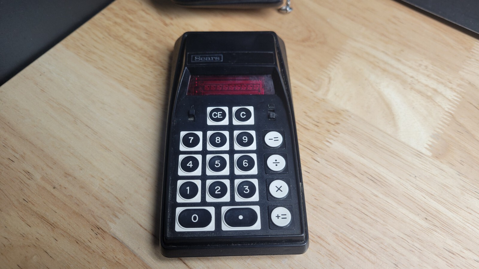Vtg SEARS 728.58850 Calculator w Original Case UNTESTED / FOR PARTS / NO CORD
