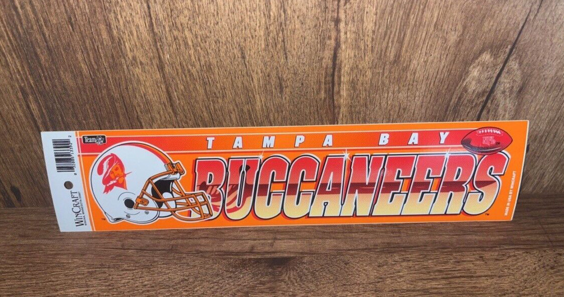 Vintage Tampa Bay Buccaneers WinCraft NFL Sticker 11.5" NEW