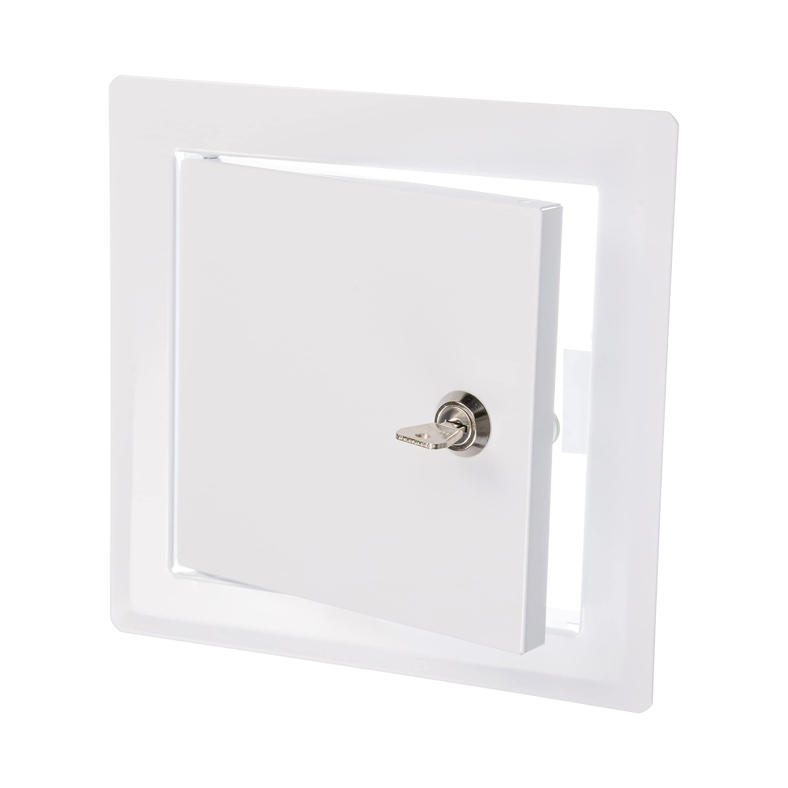 6 x 6 Lockable White Metal Access Panel. Service Shaft Door Panel with Key. P...