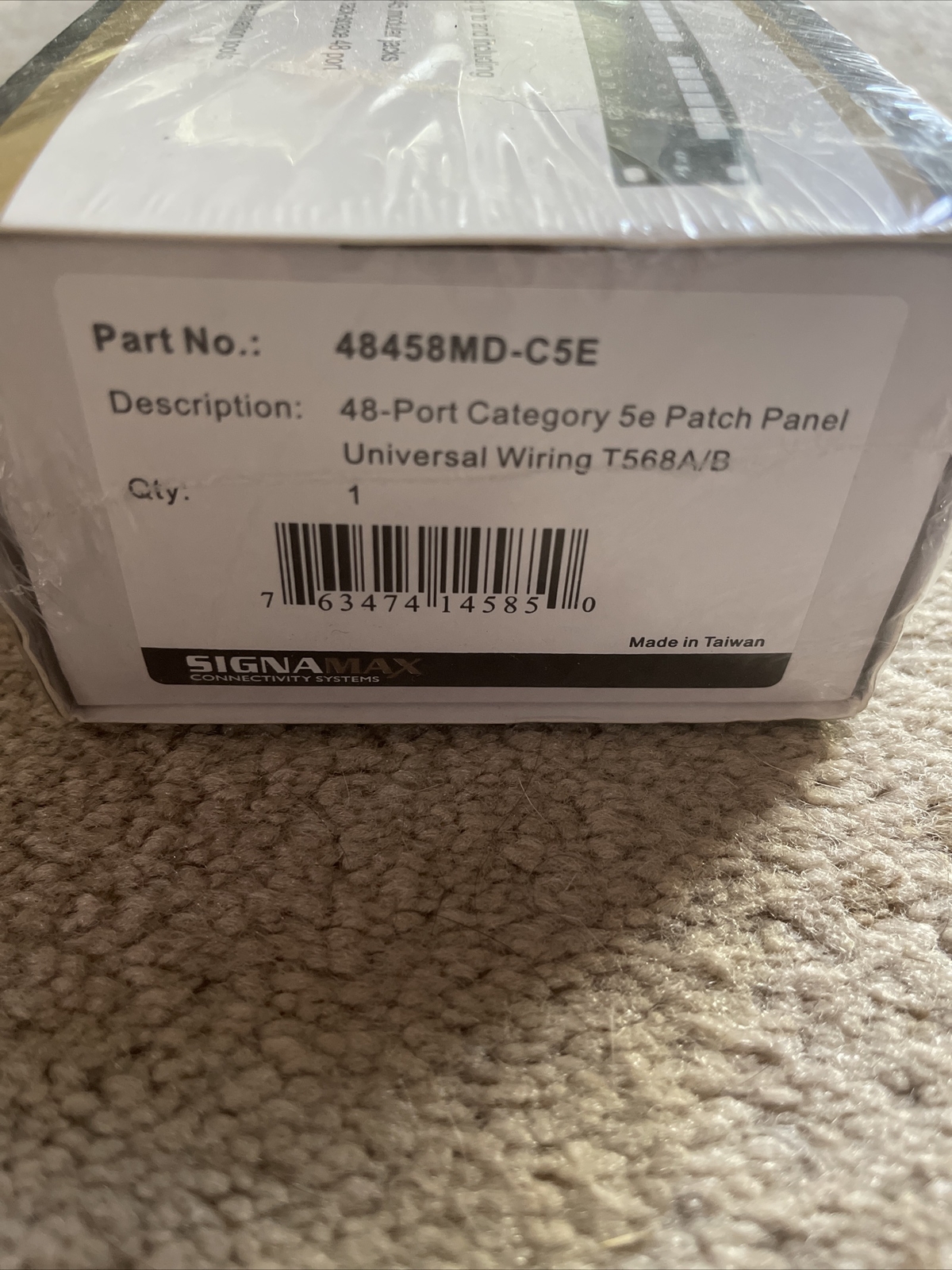 SIGNAMAX 48458MD-C5E 48-PORT CATEGORY 5E HIGH-DENSITY PATCH PANELS RACK MOUNT