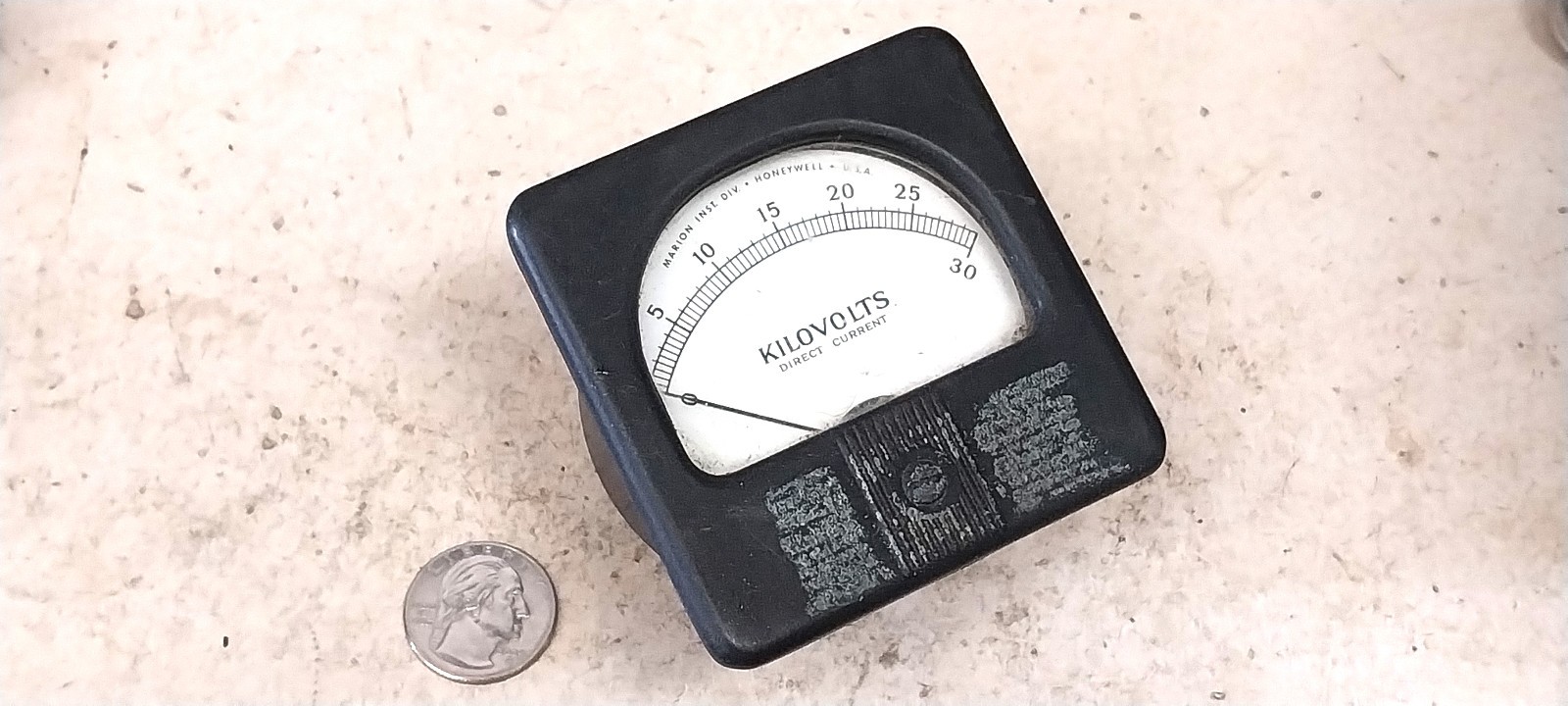 Nice Tested HV Marion 30 kV DC Meter / Old Vintage Ham Radio Tube Xray Machine