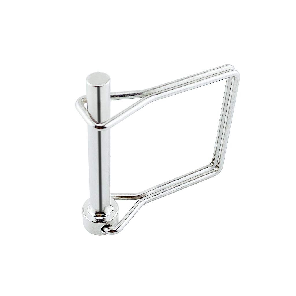 2 Pack Full 316 SS Square Pto Pin, Safety Coupler Pin 5/16" One Size, Silver