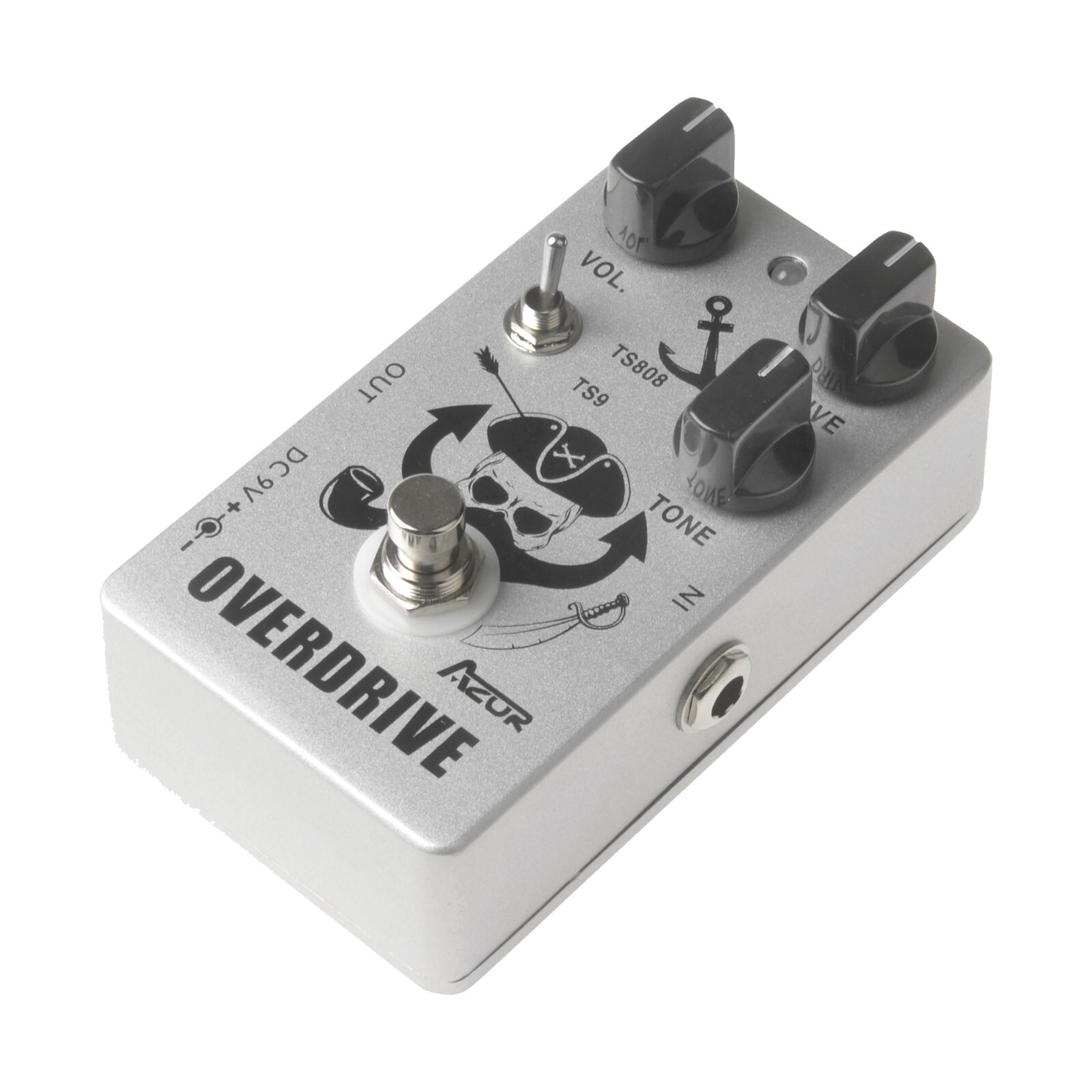 AZOR CP-76 Captain Silver Overdrive Pedal Guitar Effect Pedal Tube Screamer