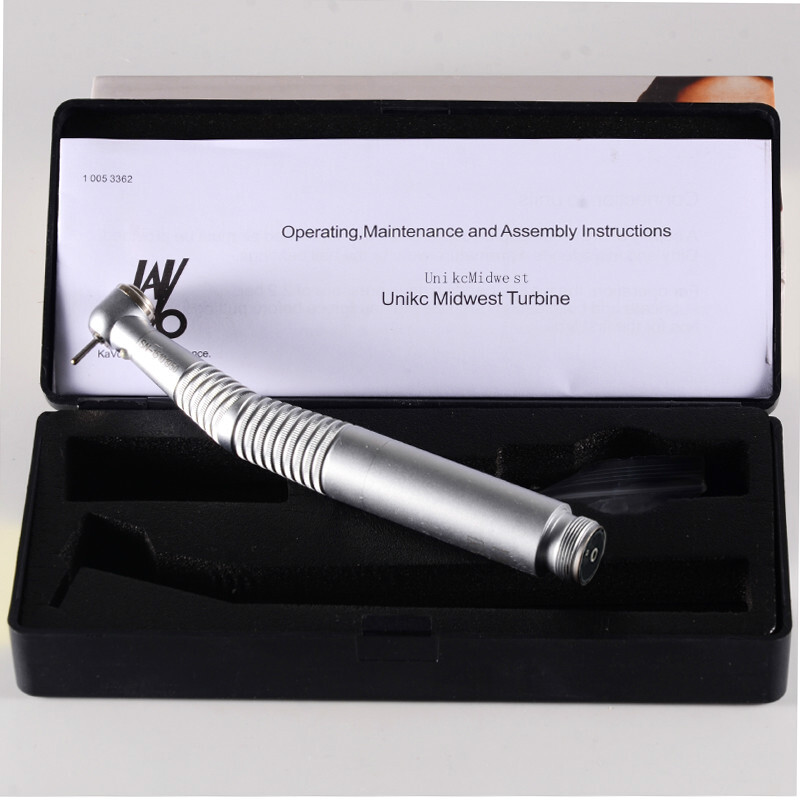 Dental E-generator Fiber Optic LED High Speed Handpiece Push Button KAVO Style