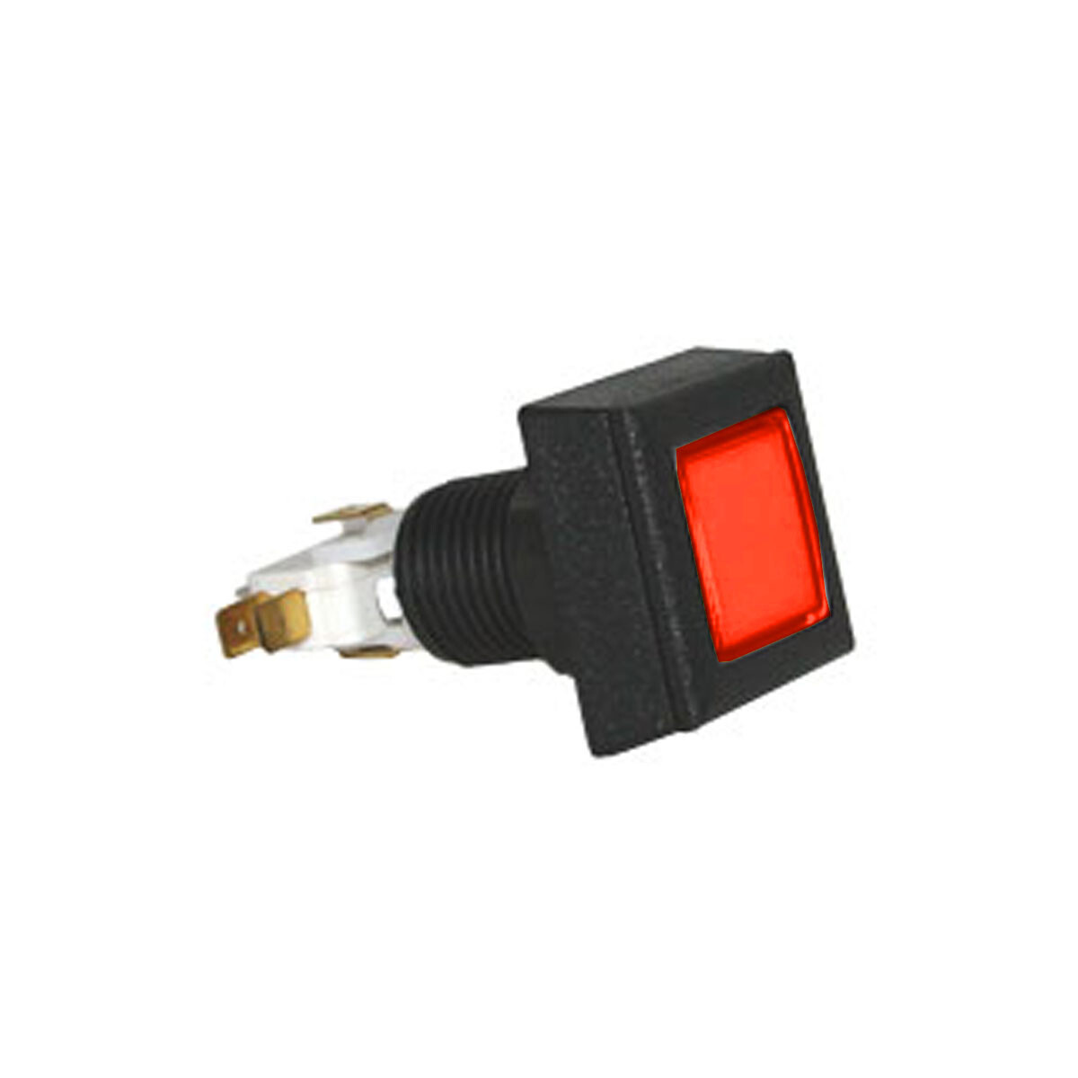 Pushbutton Square Small Low Profile Illuminated with Microswitch - 57-0004