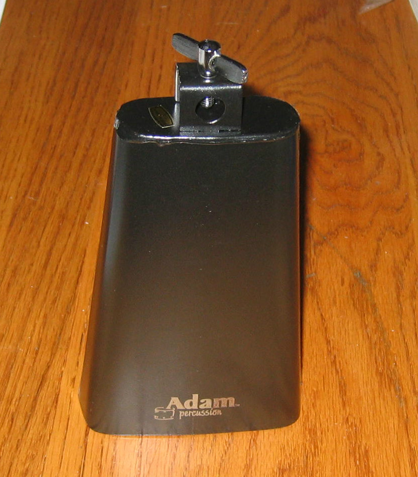 MUSICAL COWBELL COW BELL CLAMP BIG 7 1/2" SOUND LOUD DRUMS CLASSIC ROCK COUNTRY