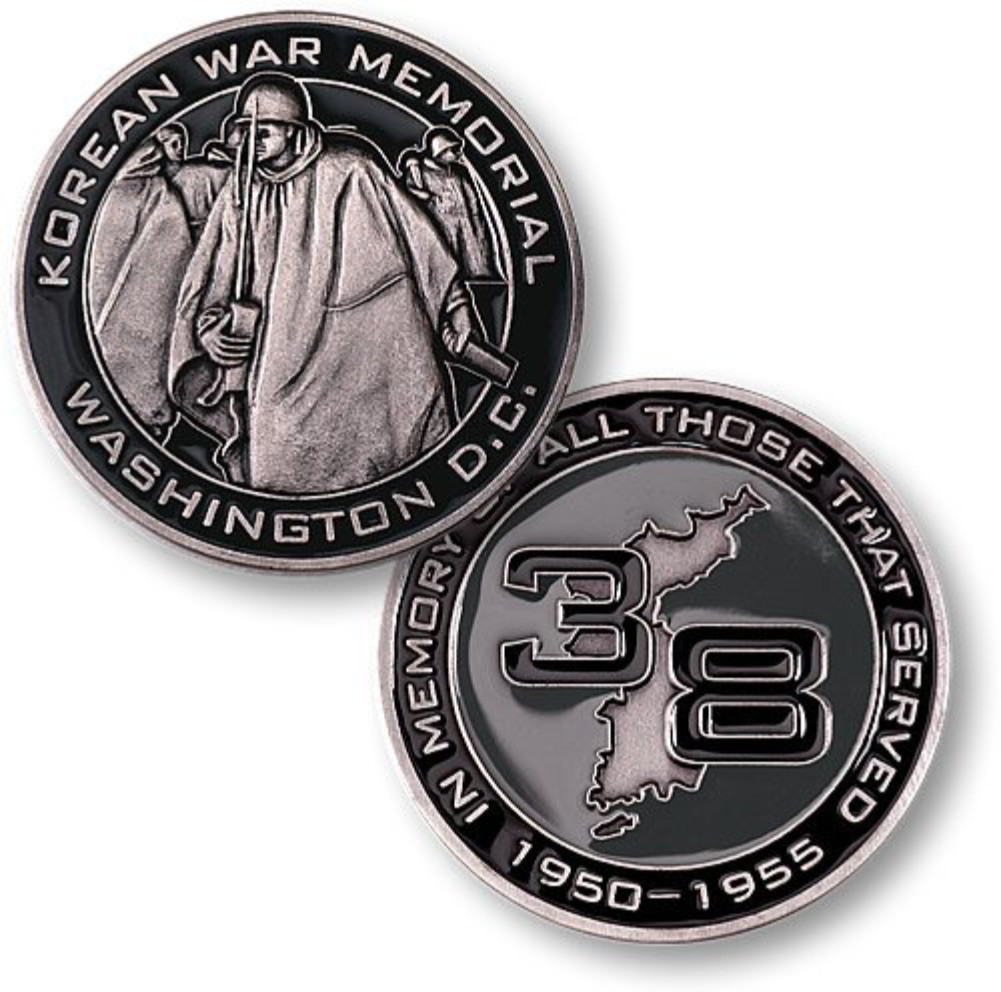 NEW Korean War Memorial Washington DC In Memory 1950-1955 Challenge Coin.