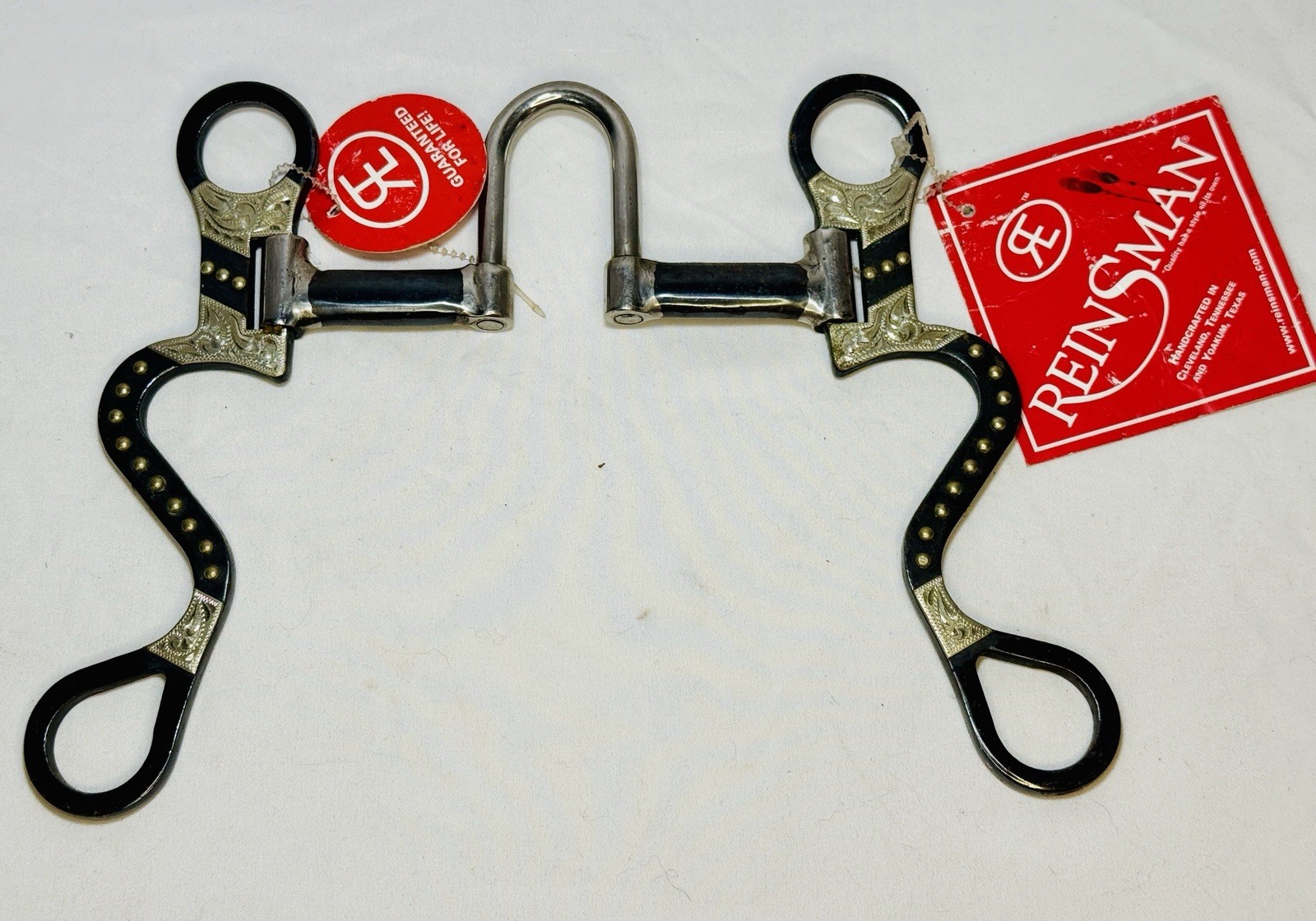 Reinsman Horse Bit Stran Smith Pro Series 5” Mouth Correction 7” Cheeks Engraved