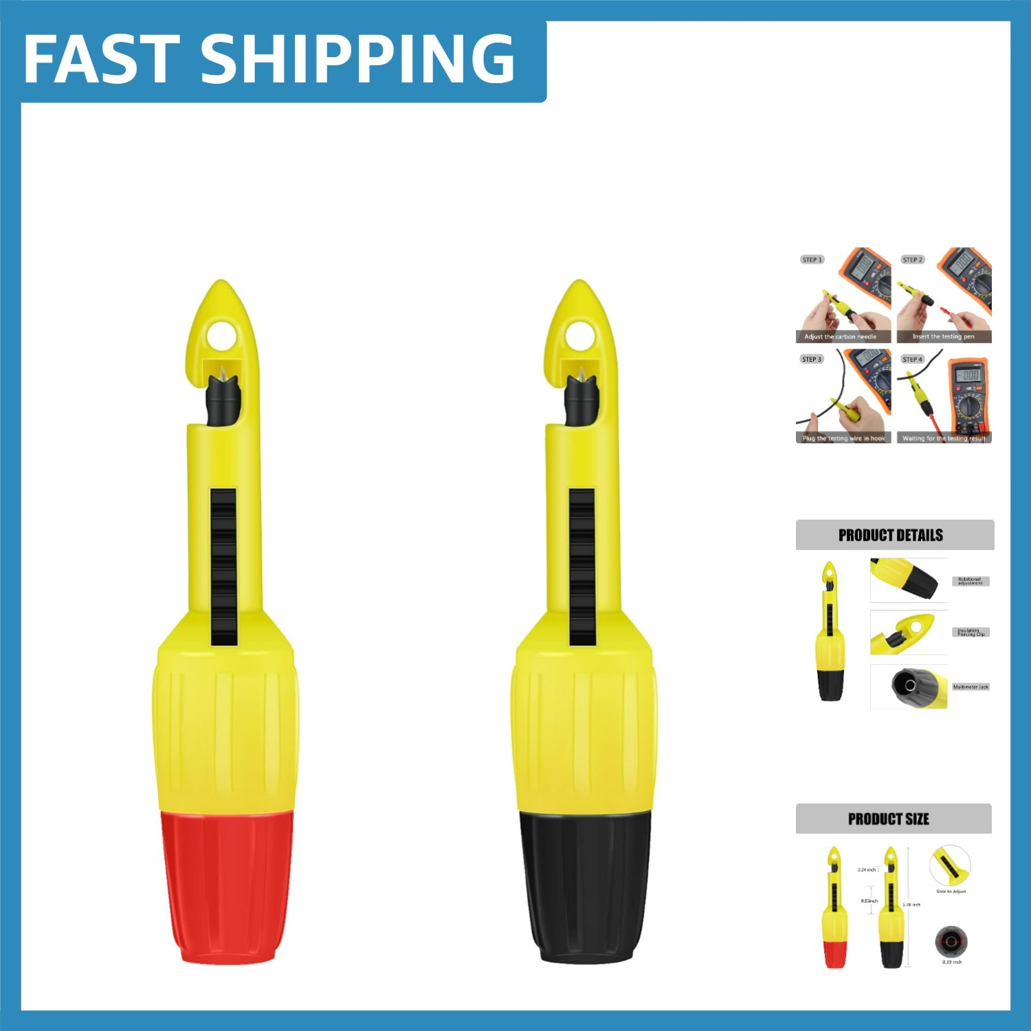 Versatile Wire Piercing Probes for Automotive and Appliance Repair - 2 Count