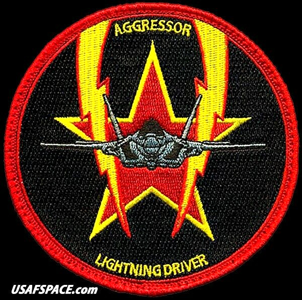 USAF 65th AGGRESSOR SQ - F-35 - AGGRESSOR LIGHTNING DRIVER - ORIGINAL VEL PATCH