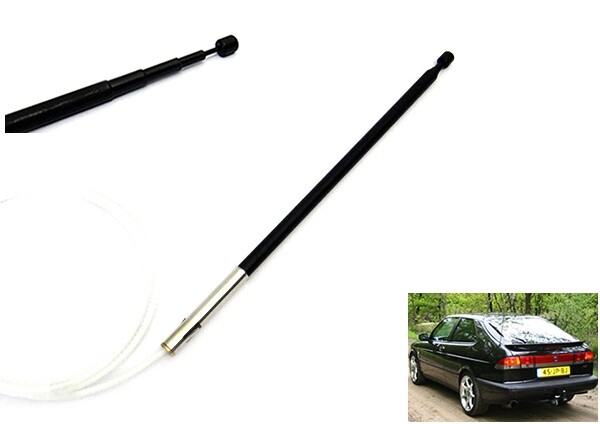 Power Antenna Aerial Radio Replacement Mast Cable Black For 1994-03 Saab 900 9-3