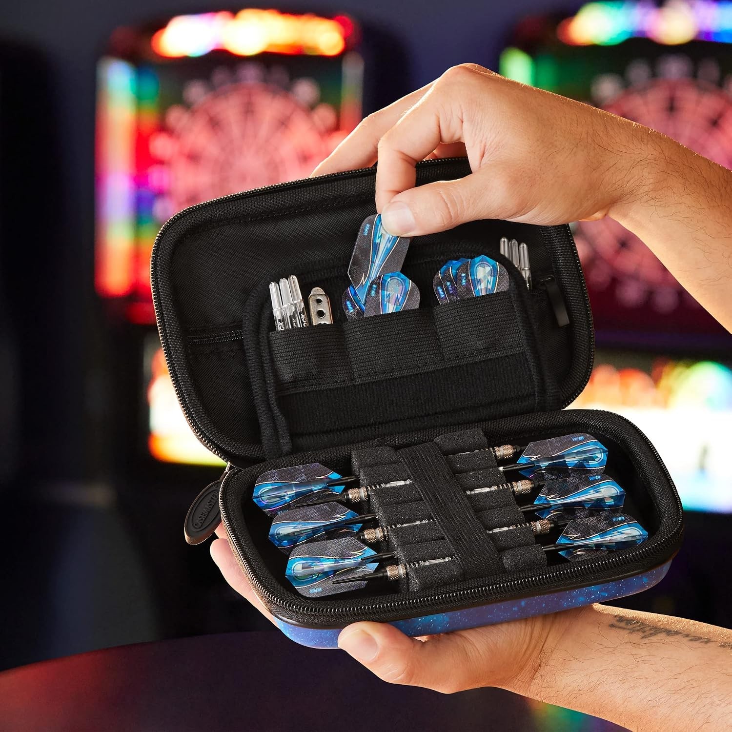 Sentinel 6 Dart Case Holds Extra Accessories Tips Shafts and Flights Compatible
