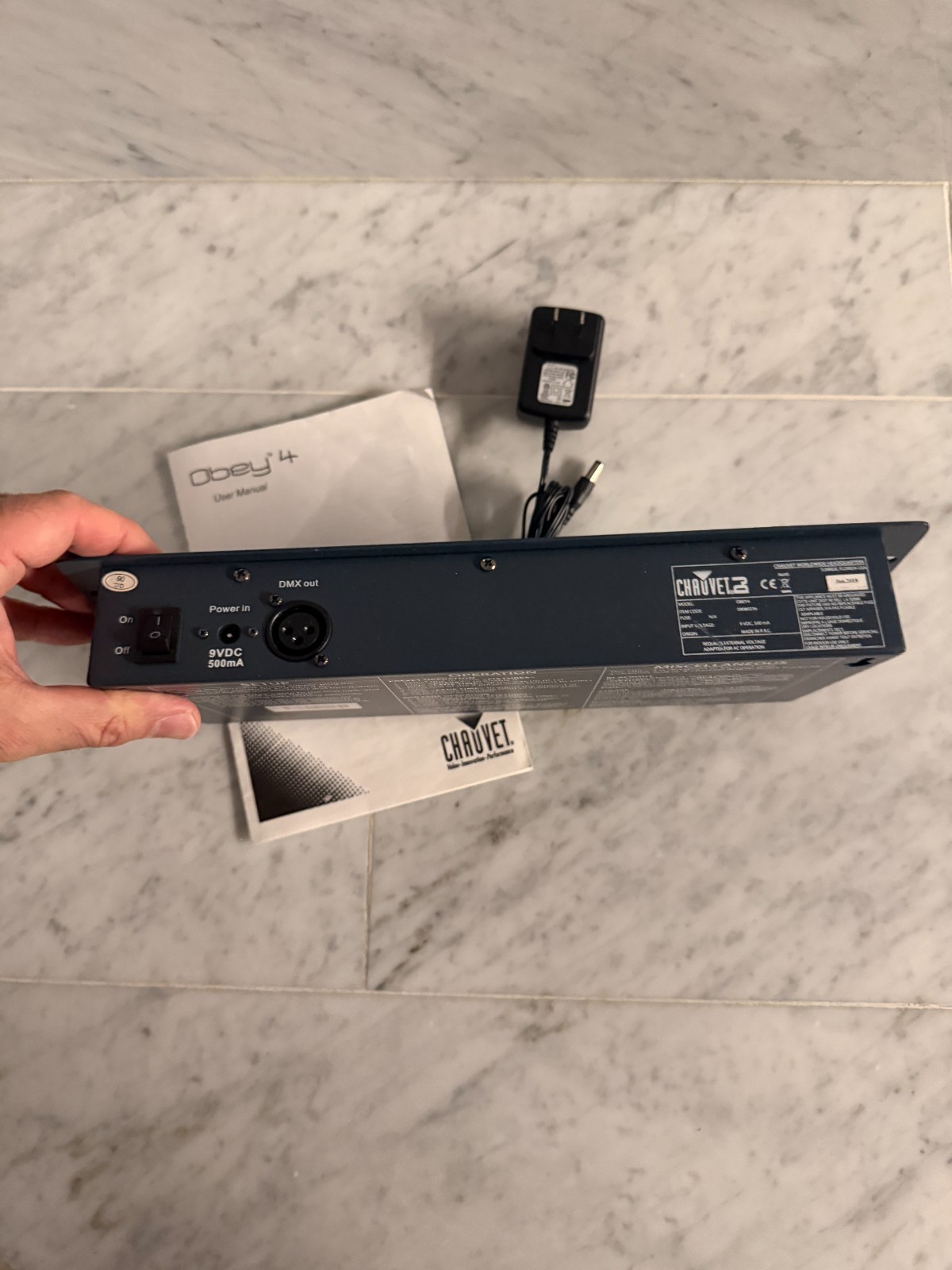 Chauvet Obey 4 LED DMX Controller w/ Manual W/ Power Adapter