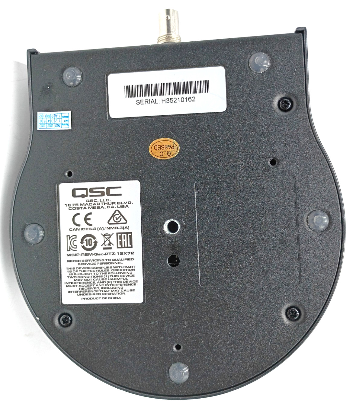 QSC PTZ-20x60 Conference Camera For Q-SYS Platform NO POWER CABLE