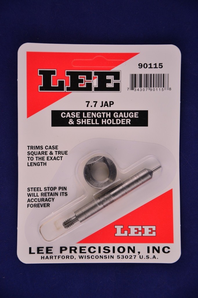 Lee 90115 Case Length Gauge & Shell Holder 7.7 Japanese #90115