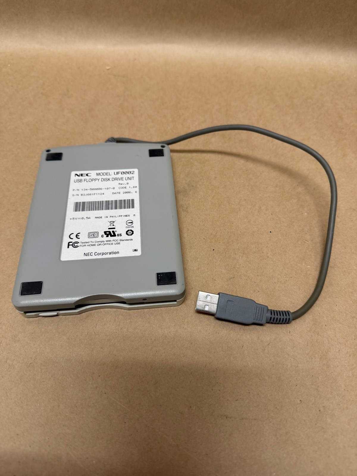 NEC UF0002 USB Floppy Disk Drive Unit