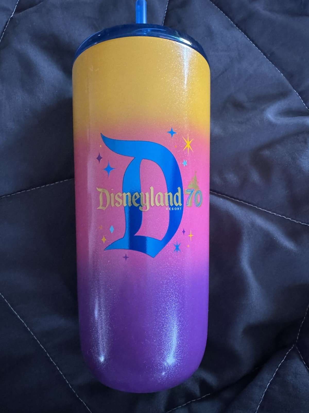 Disneyland 70th Celebrate Happy Starbucks Tumbler Cup W Straw 2025 NEW!