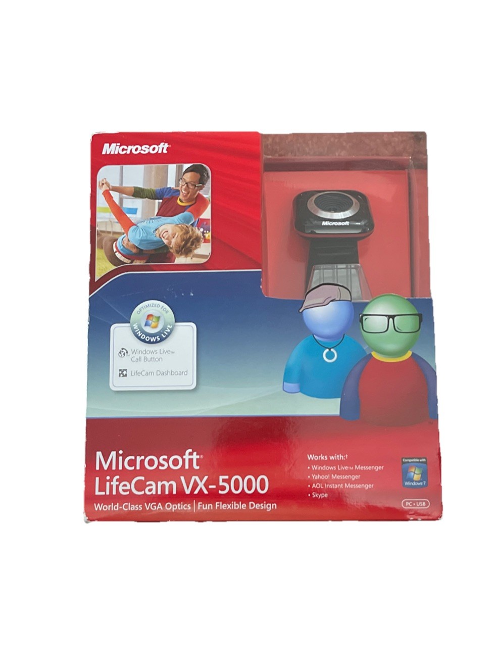 Microsoft LifeCam VX-5000. #1033, Mod.1365 Compatible With Windows 7-Vista Or XP
