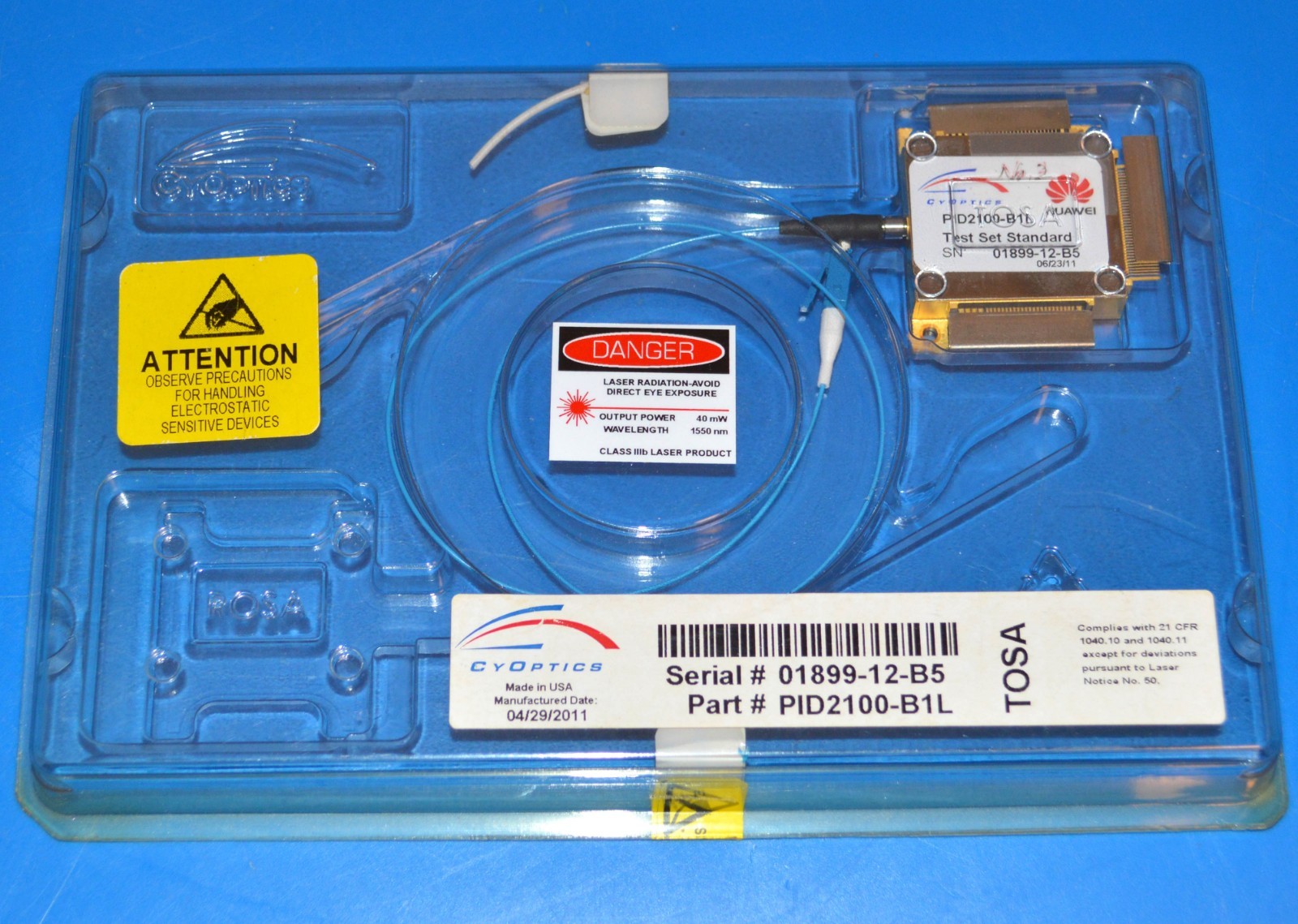 CYOPTICS PID2100-B1L TOSA Transmission Optical Sub Assembly