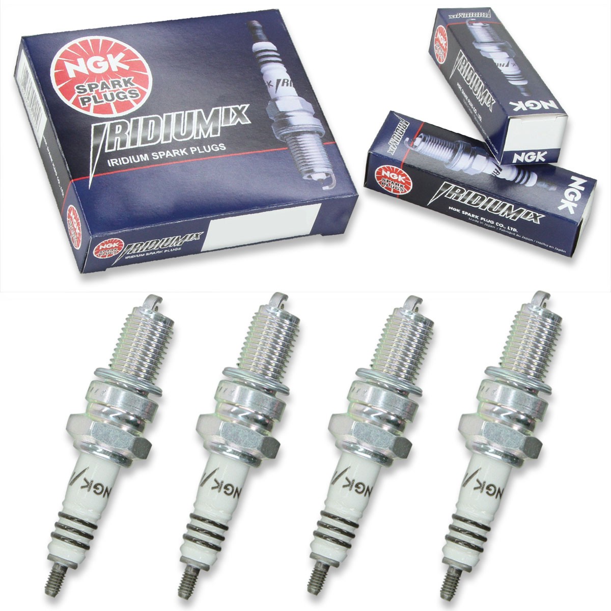 4pcs 2000 Kawasaki ZR750-F NGK Iridium IX Spark Plugs 750 Kit Set Engine lc