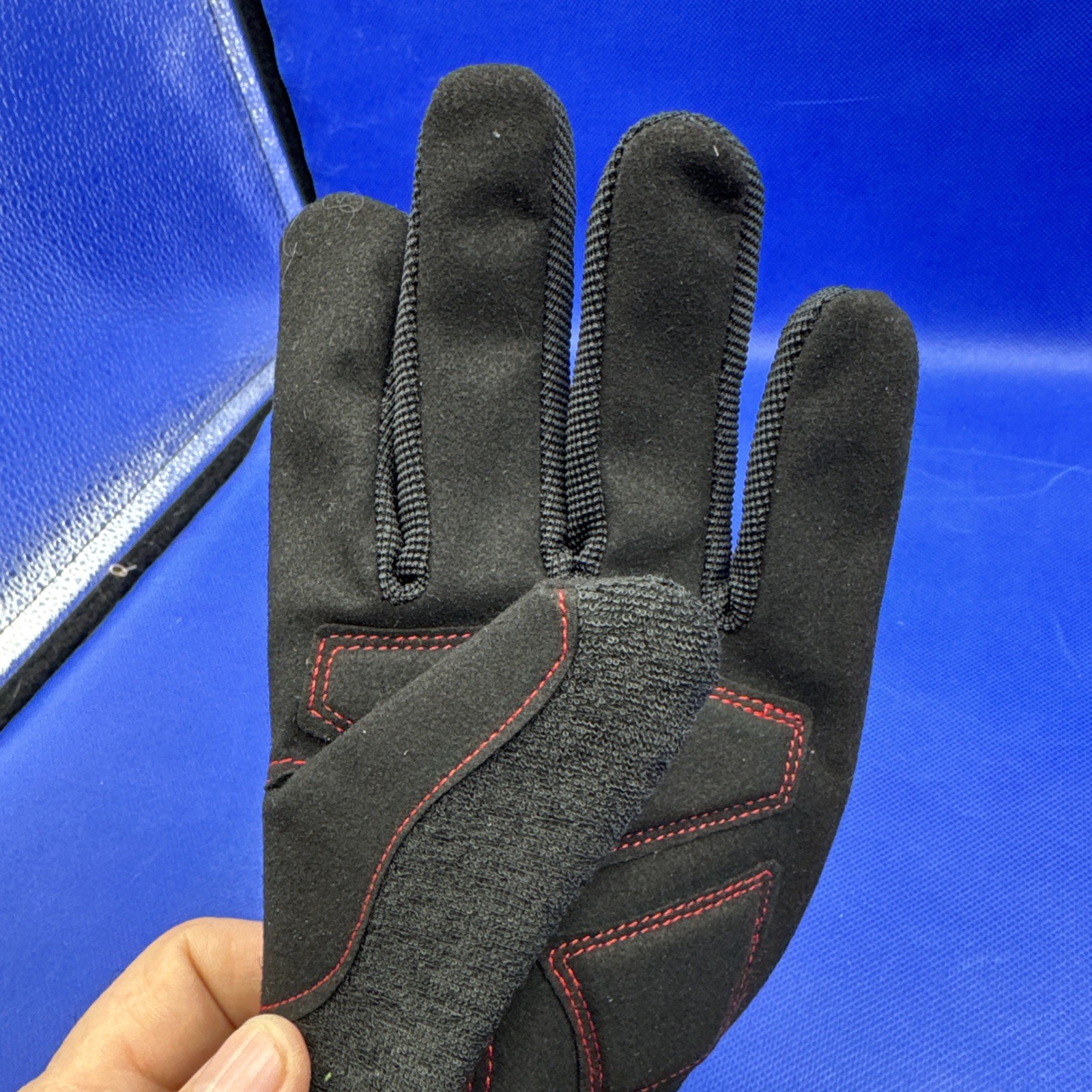 Men's Hyper Tough Vibration resistant Gloves Red/Black Size Large