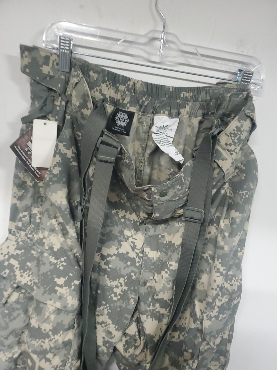 Large Regular ARMY ISSUE ACU DIGITAL SOFT SHELL pant LEVEL 5 cold weather