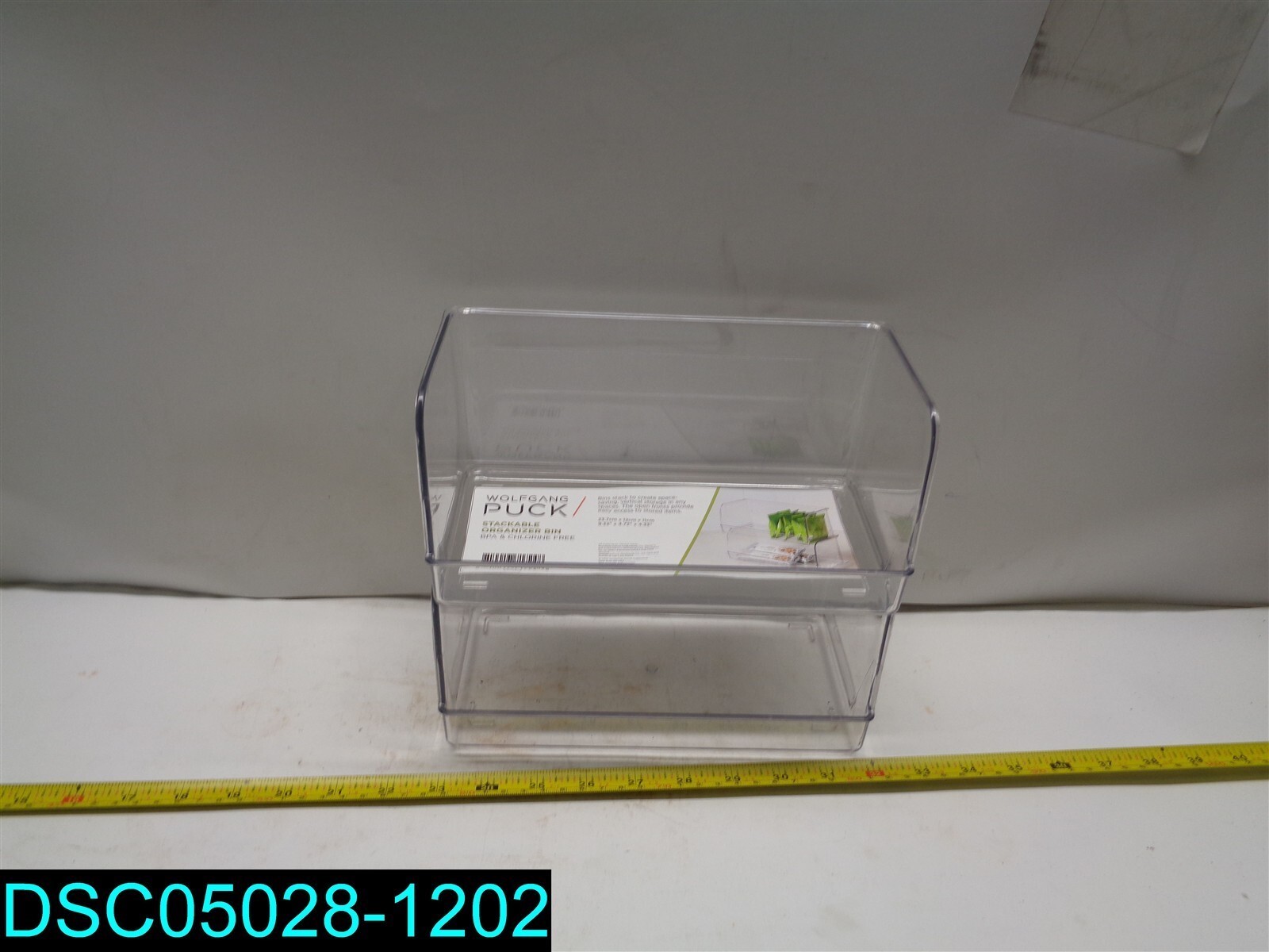 QTY=2 WOLFGANG PUCK810017717248 OPEN FRONT STORAGE BINWGP0032 9.33"X4.72"X4.33"