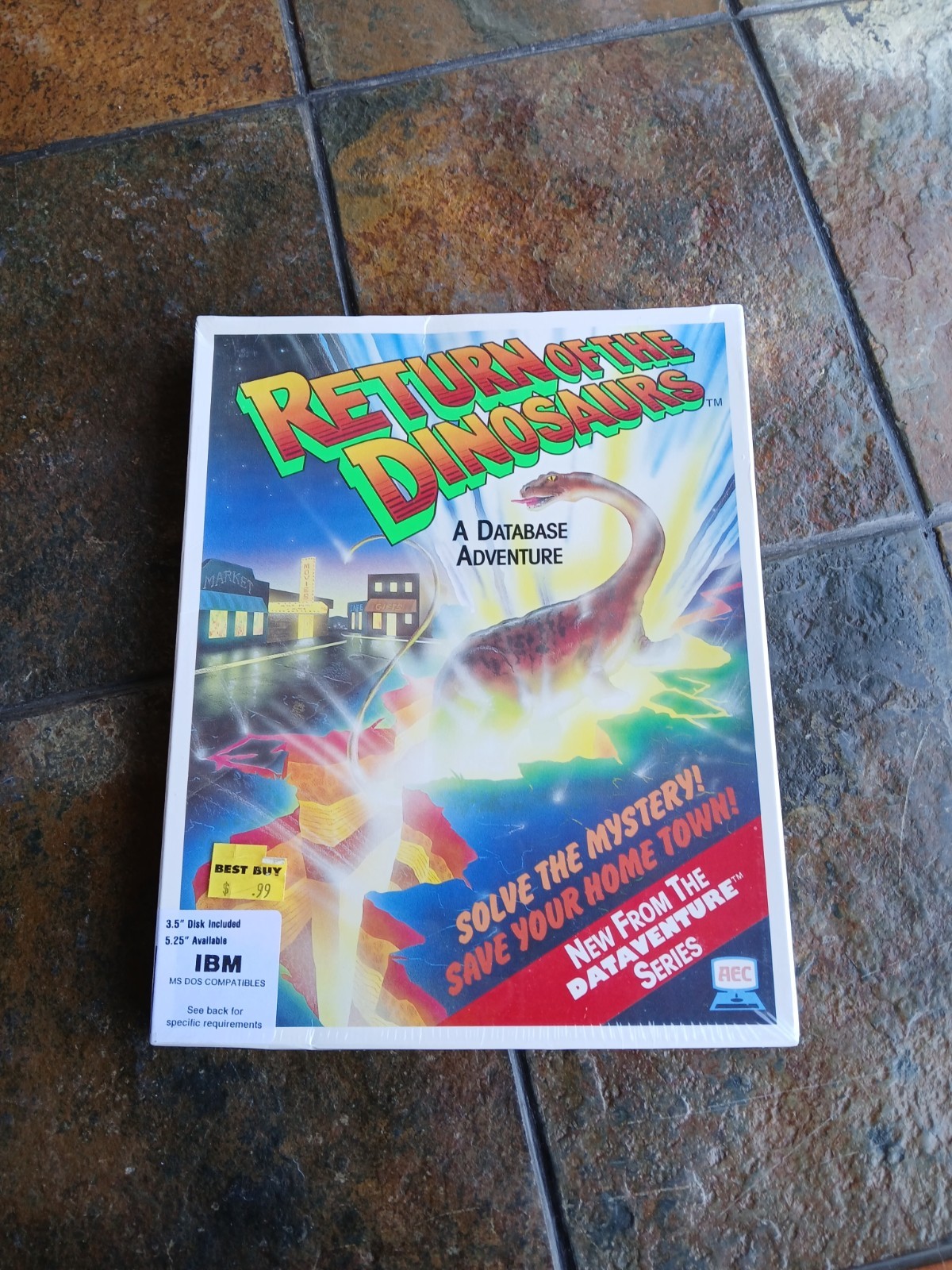 Return of the Dinosaurs (IBM, 1988) Vintage Computer Video Game AEC Box PC