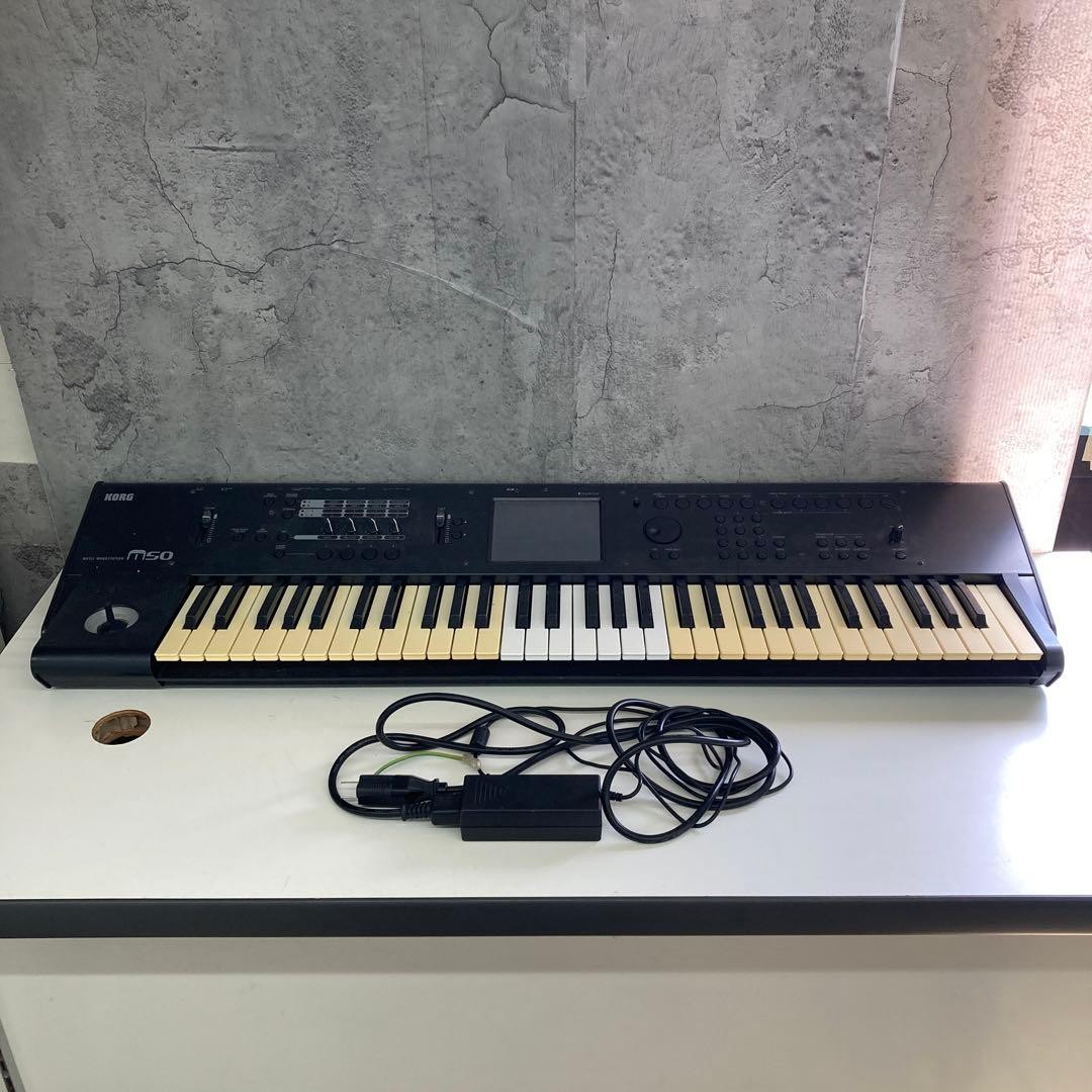 KORG M50 61 Key Synthesizer Workstation Black keyboard Music Instruments AC100V