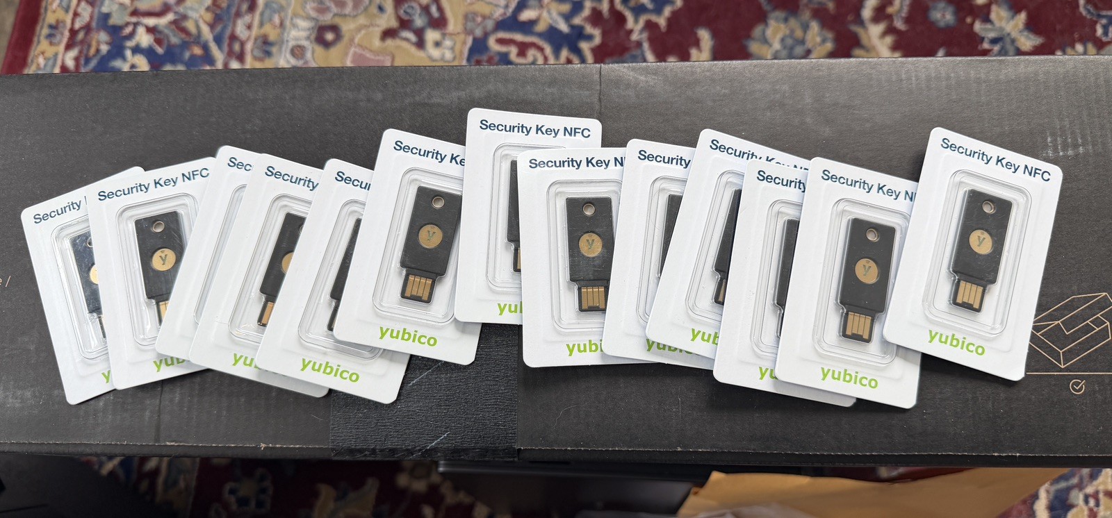 Lot of 13 Security Key NFC by Yubico. USB-A