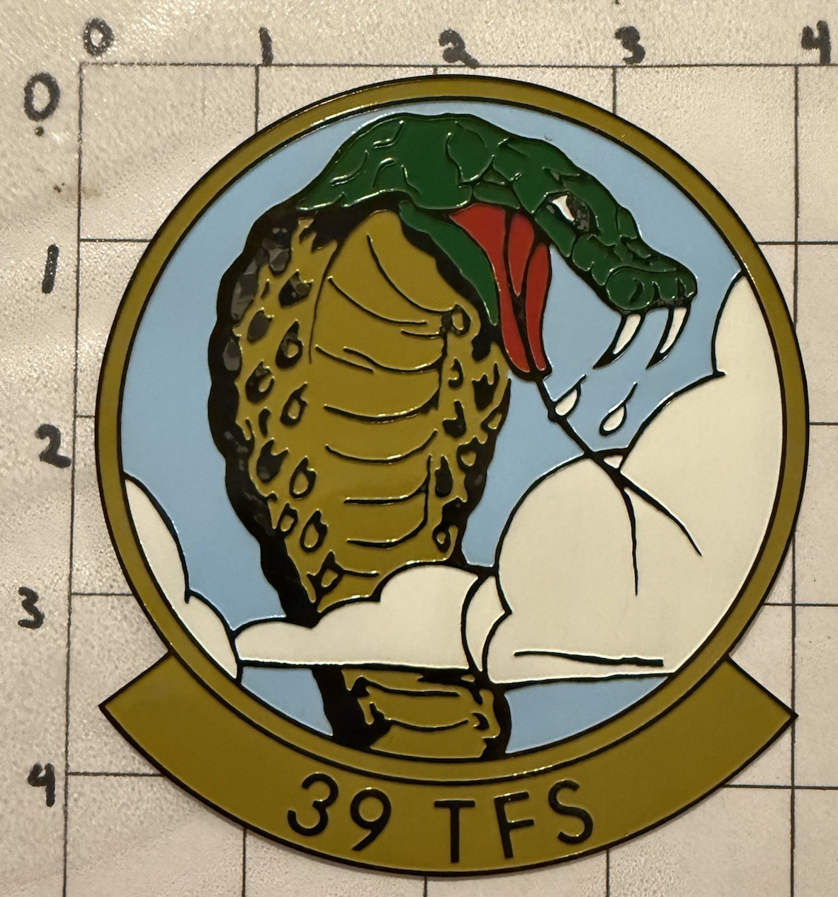 1980s - GWOT ERA USAF 39th Tactical Fighter Squadron Plaque Piece Patch (7)