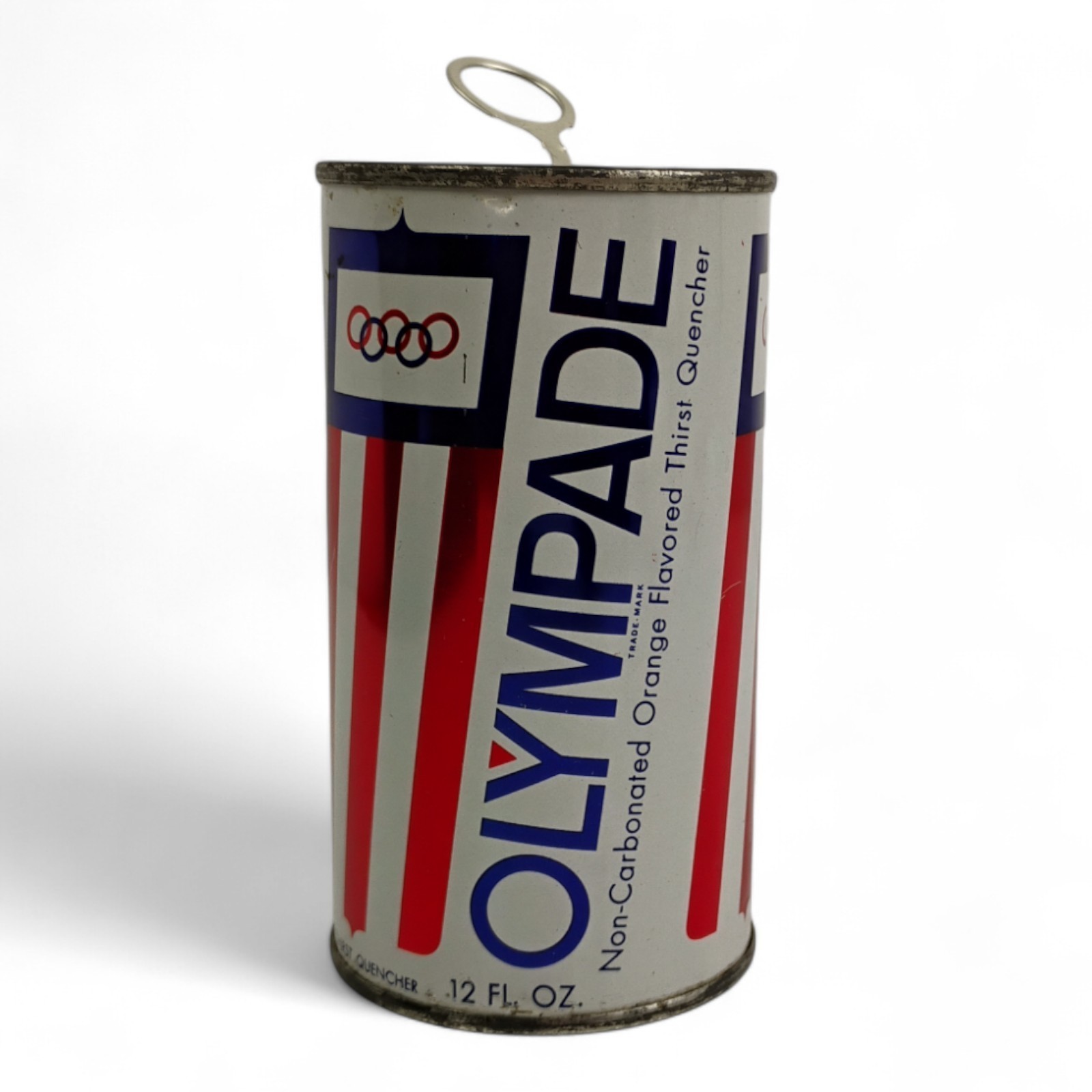 Vintage Olympade Orange Soda Can, Rare Coca-Cola Collectible Sports Drink
