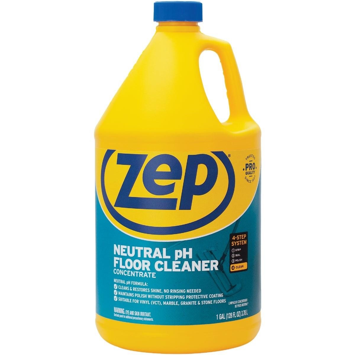 Zep ZUNEUT128 Neutral Floor Cleaner 1 Gal. Concentrate pH Safe Multi-Surface