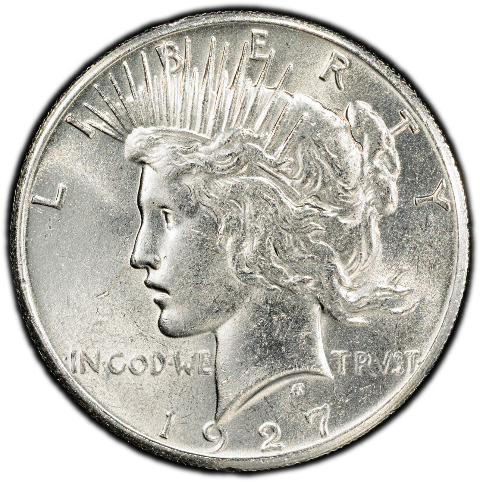 1927-P PCGS Genuine UNC Details Peace Dollar | Limited Edition 40th Anniversary