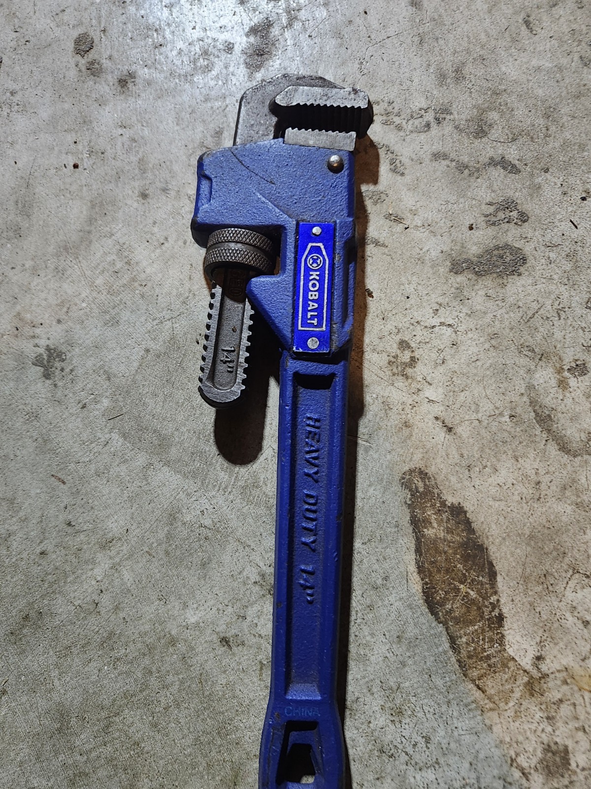 Kobalt Heavy Duty 14 in Straight Pipe Wrench for Professional Use Plumbing Tool