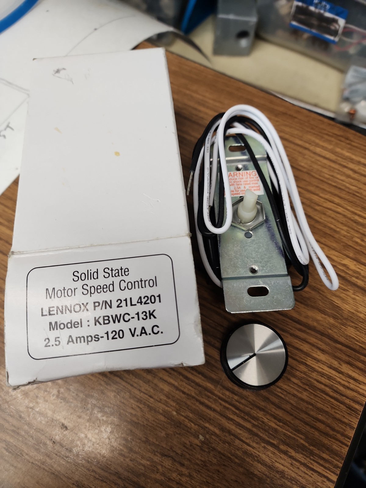 NEW Solid State Motor Speed Control Model-KBWC-13K 2.5 Amps -120 V.A.C. IN BOX
