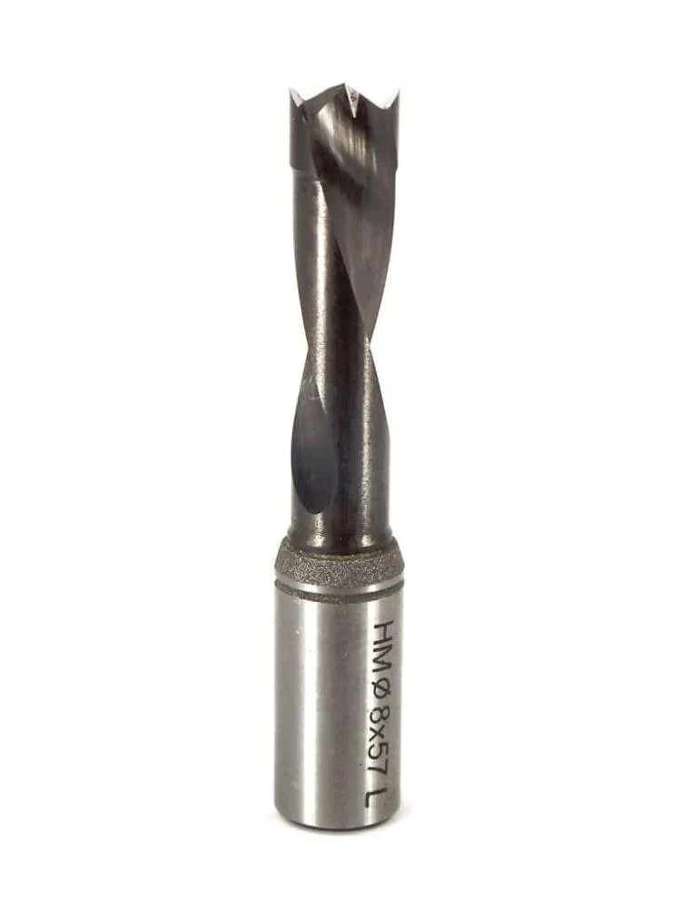 Whiteside DB8-57LHSC Left Hand Brad Point Dowel Drill, 8mmCD, 57mmOAL
