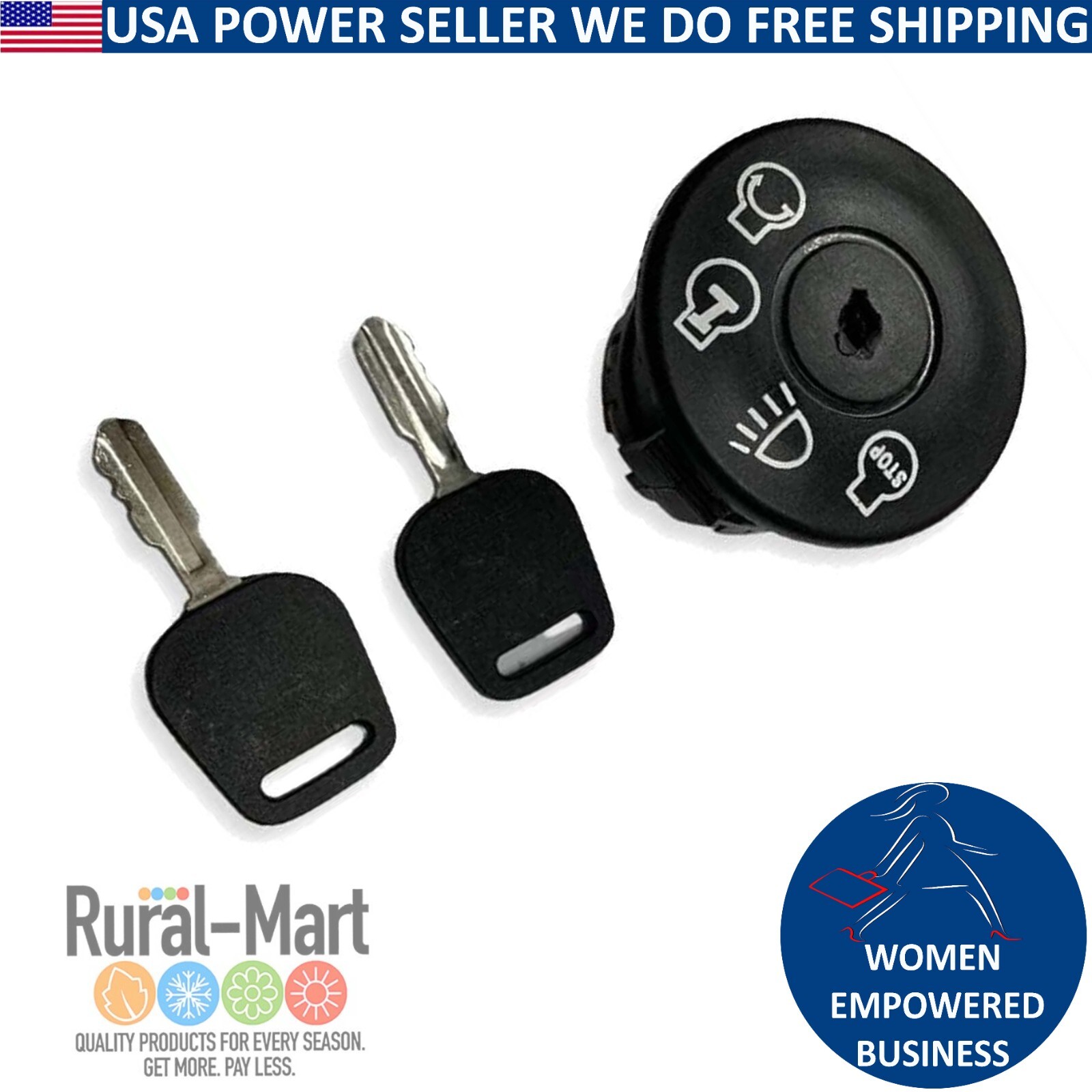 163968 175566 Craftsman Riding Mower Ignition Switch with 2 Keys