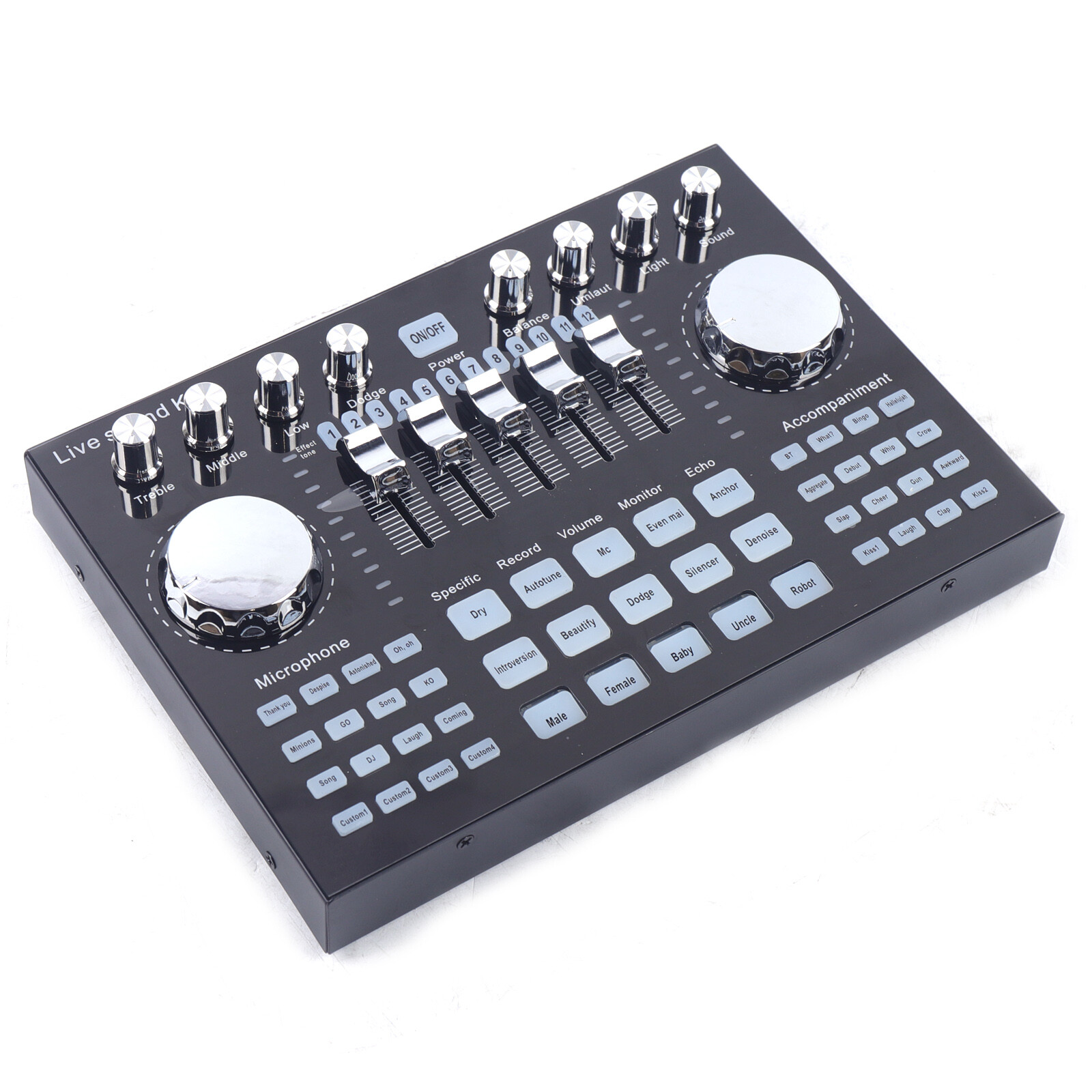 Pro 2/8 Channel Bluetooth Live Sound Card Studio Audio Mixer Mixing Console USB
