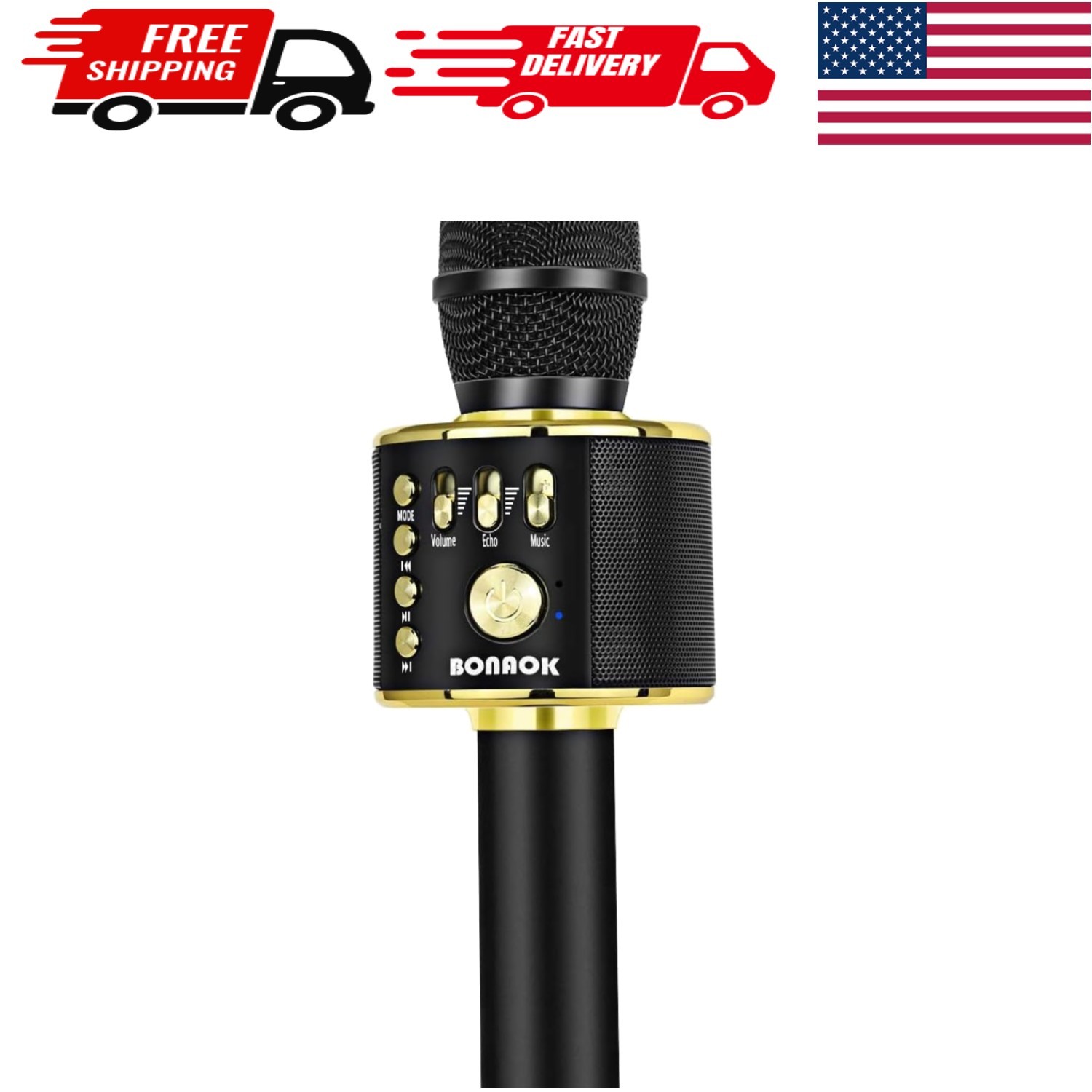 Portable Wireless Karaoke Microphone with Noise Reduction - Perfect Gift for All