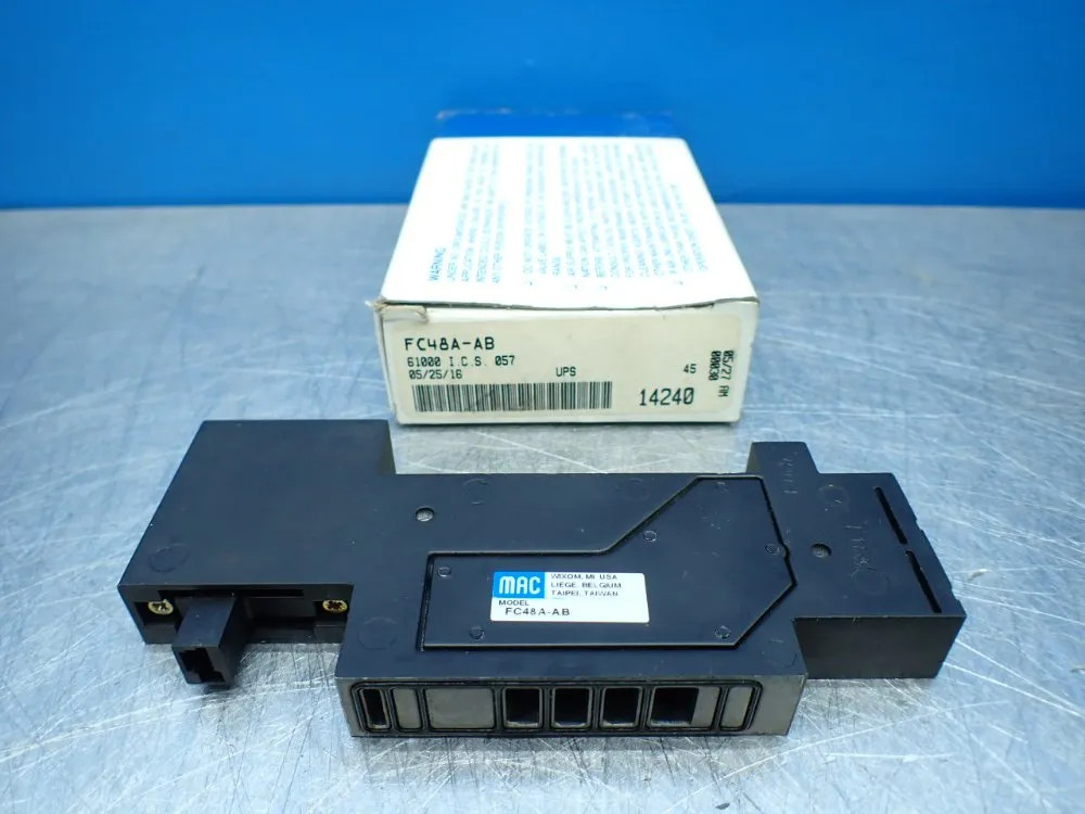 MAC VALVES FC48A-AB SANDWICH FLOW CONTROL PNEUMATIC MANIFOLD  10251700142