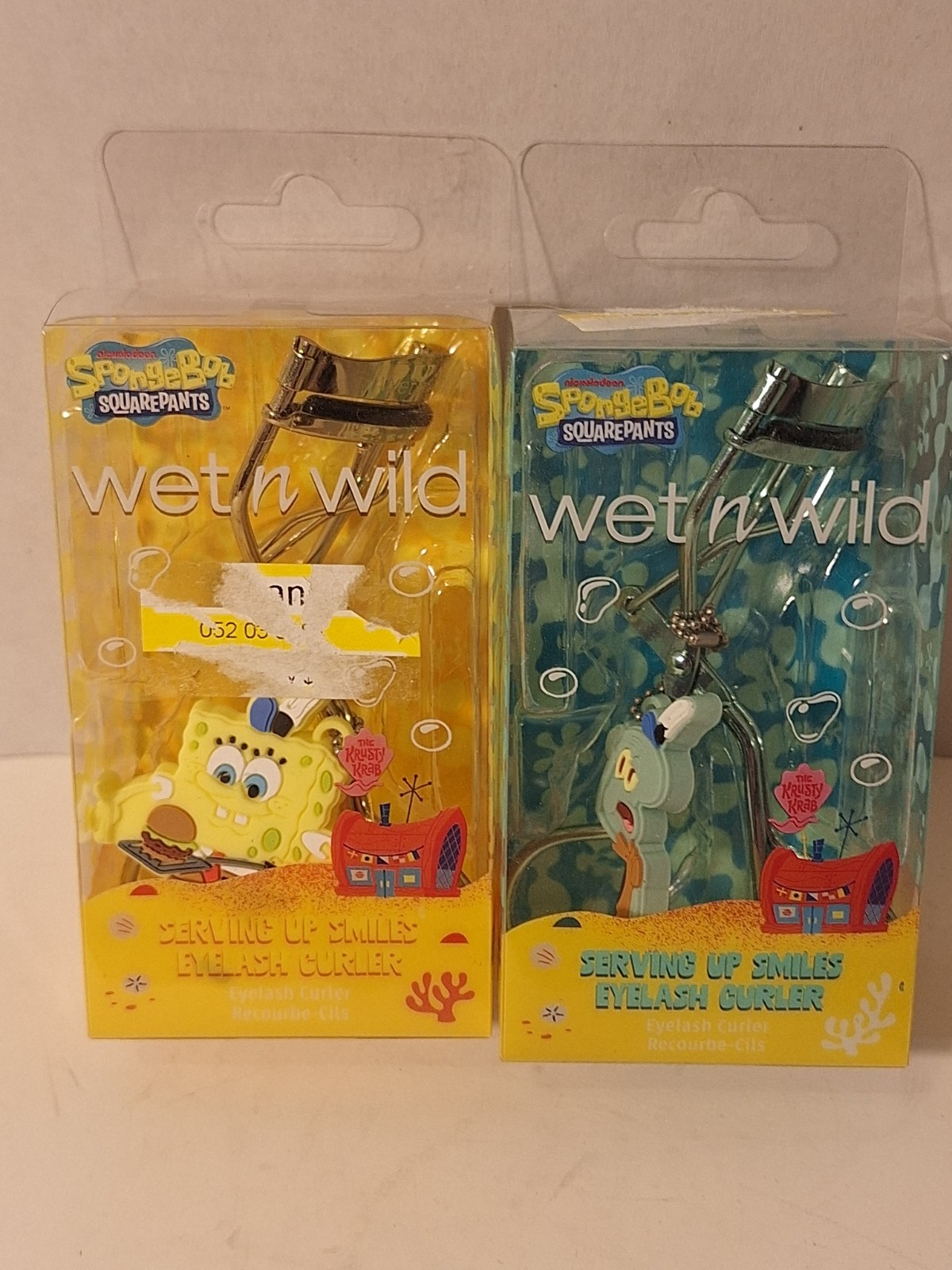 Wet N Wild SpongeBob SquarePants & Squidward Eyelash Curler Lot New
