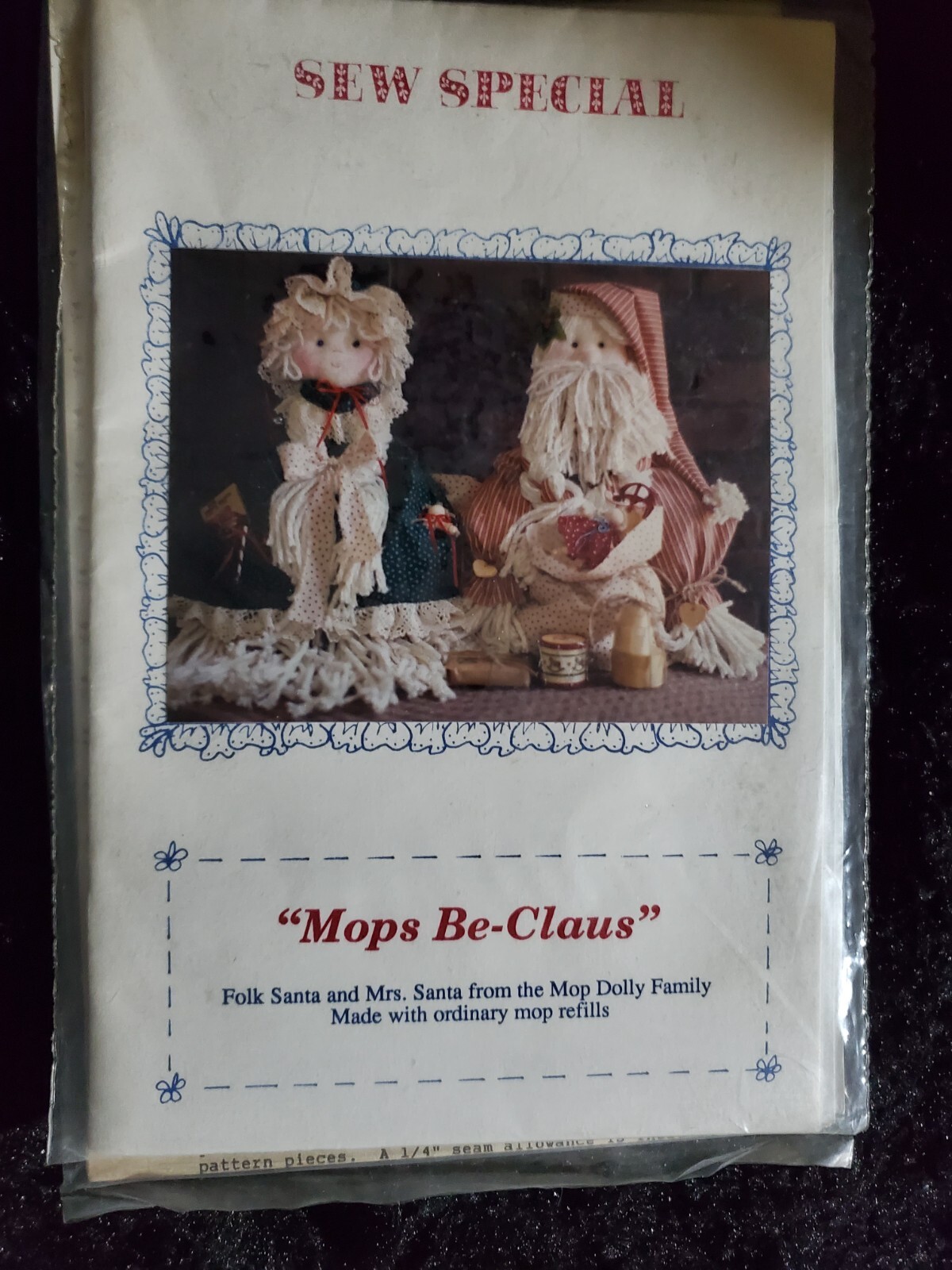 Sew Special "Mops Be-Claus" Mop Family Dolly Pattern