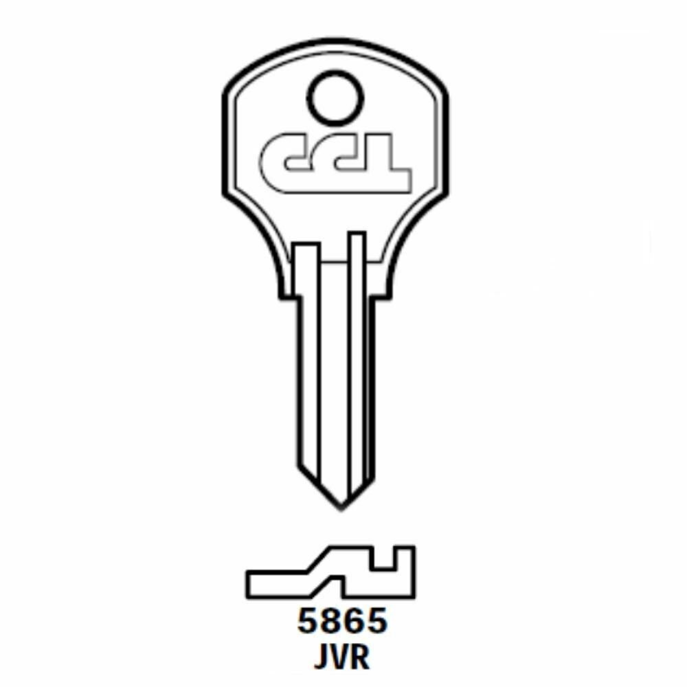 CCL 5865JVR Key blank, 5865JVR 5 DISC (00646) (10-Pack)
