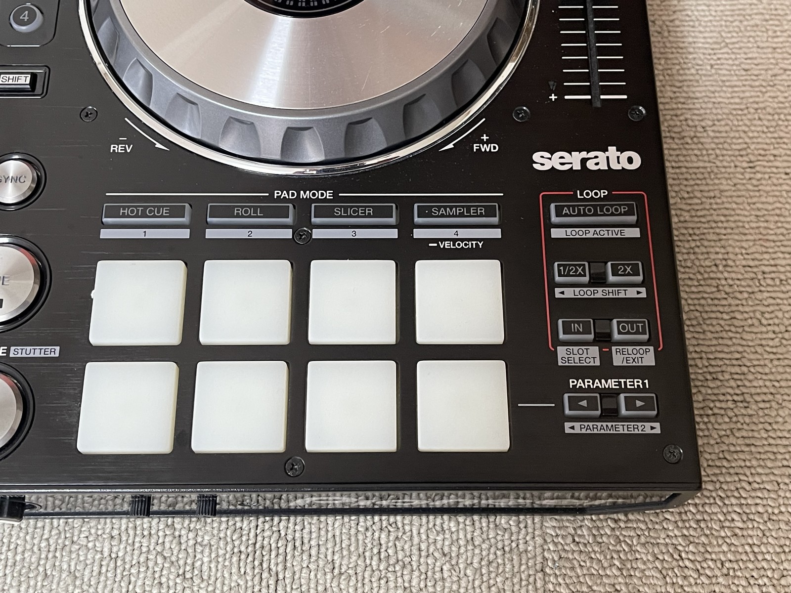 Pioneer DDJ-SX Serato DJ Controller Performance 4ch w/ AC Adapter Tested