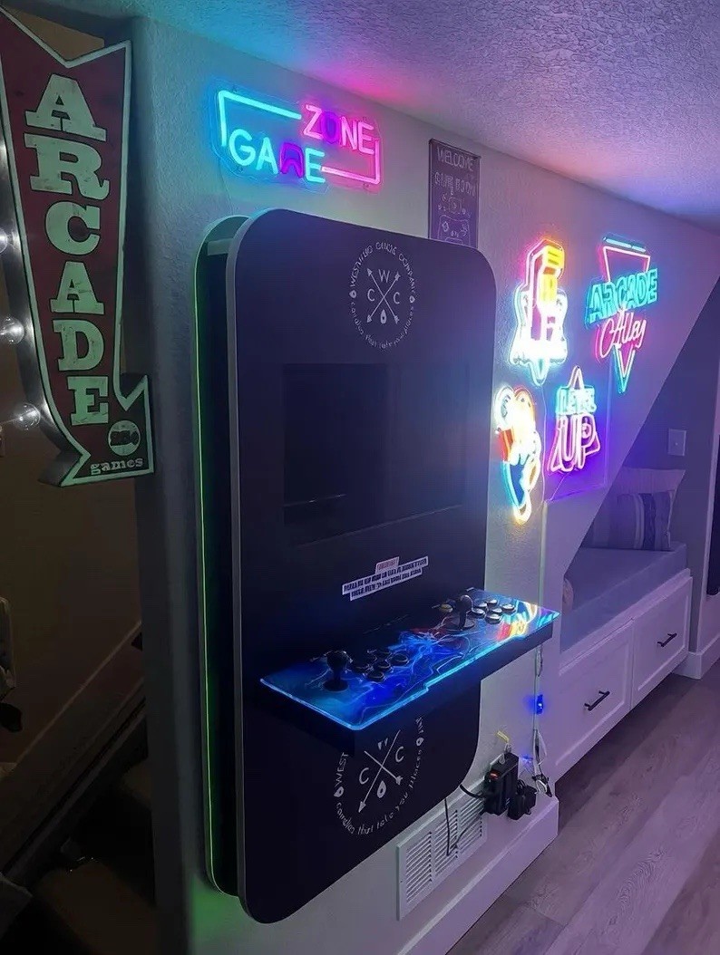 Custom Wall Mounted Arcade Unit