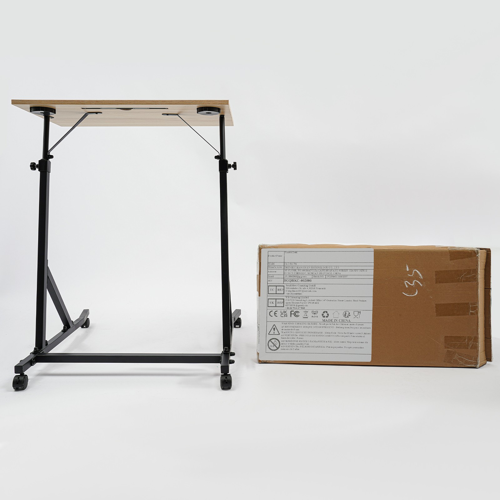 Adjustable Bike Trainer Fitness Desk Standing Desk for Cycling Trainer Indoor