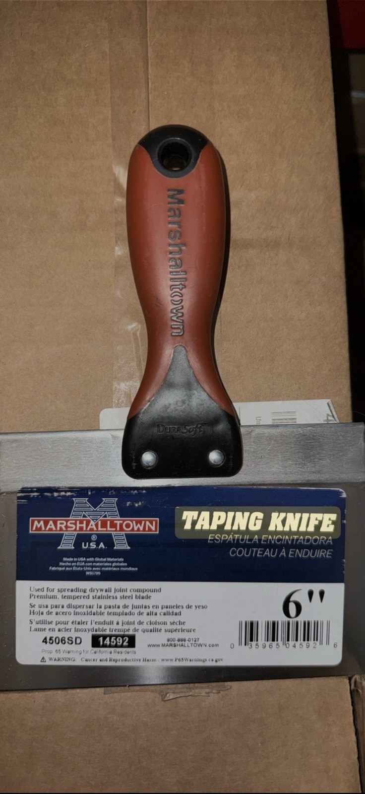 (Box Of 6) Marshalltown 6-in Stainless Steel Taping Knife