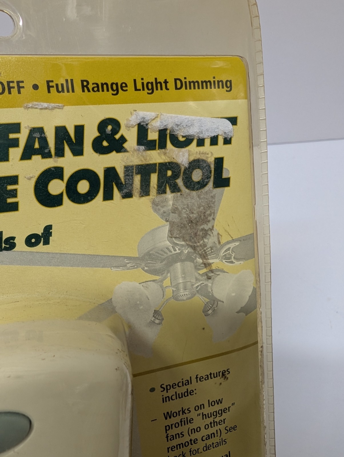 Hunter All Fan Ceiling Fan & Light Remote Control Model 27185 New PACKAGE DAMAGE