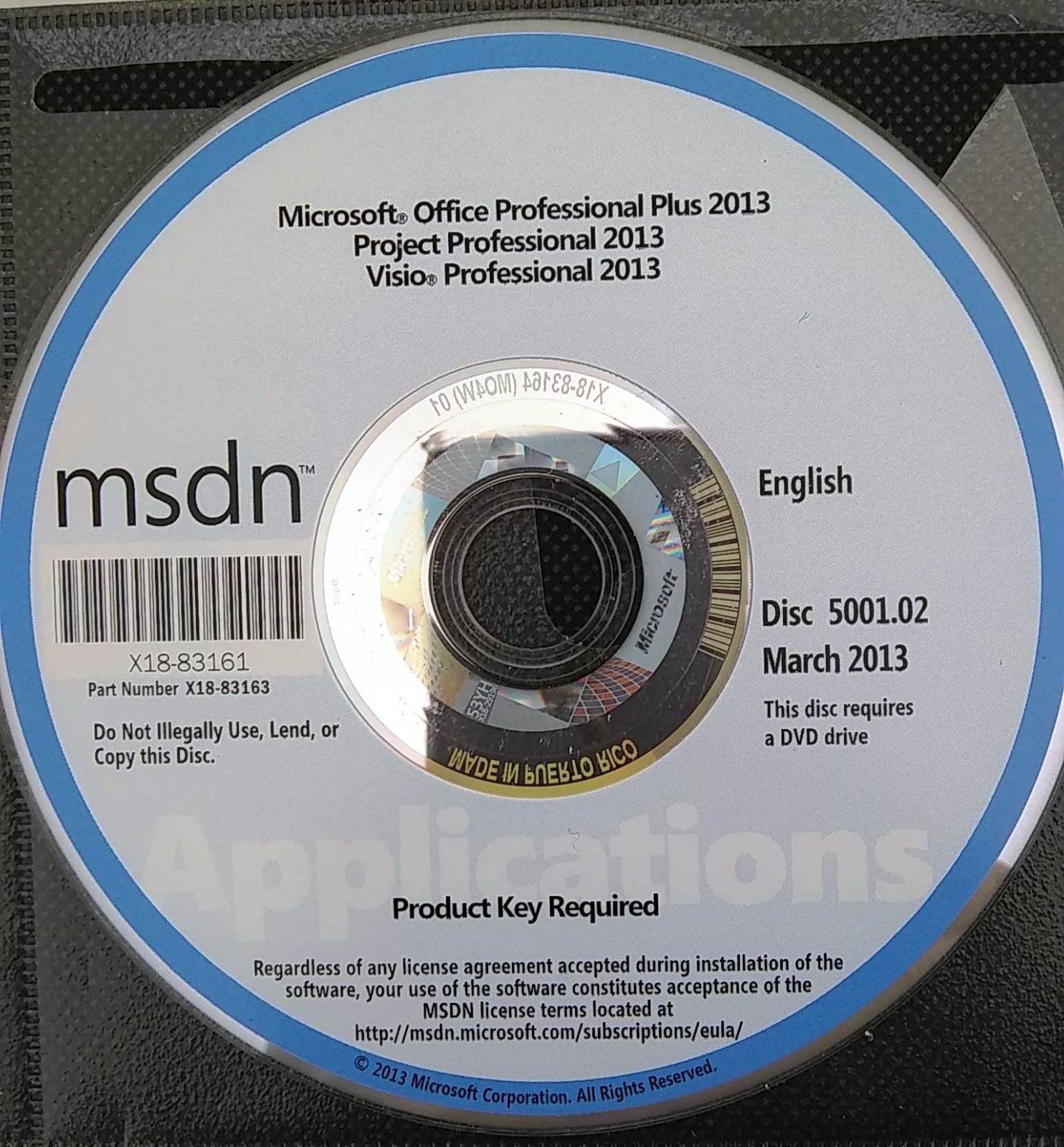 Microsoft Office Professional Plus 2013 & Project Visio Professional w/ 3 Keys